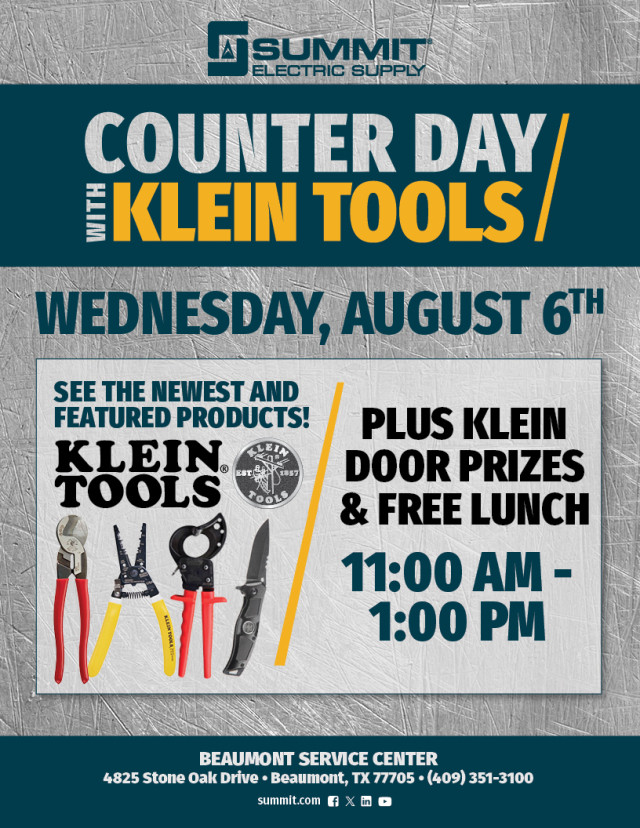 Counter Day with Klein Tools Beaumont 080625