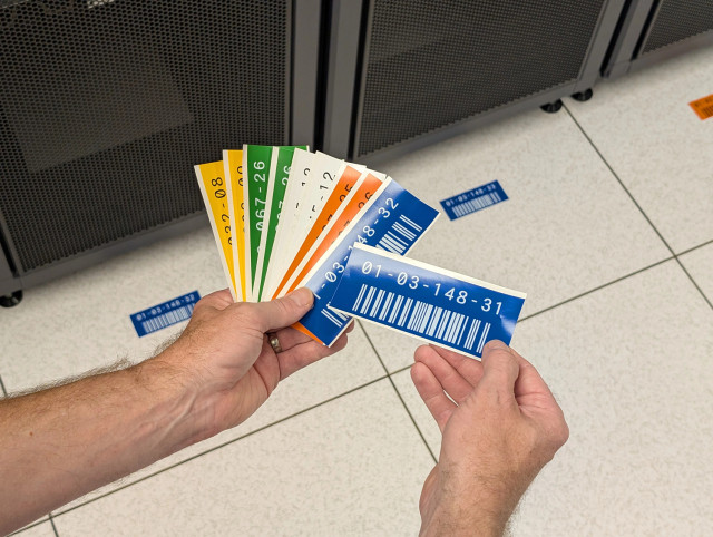 Data Center Server Rack labels